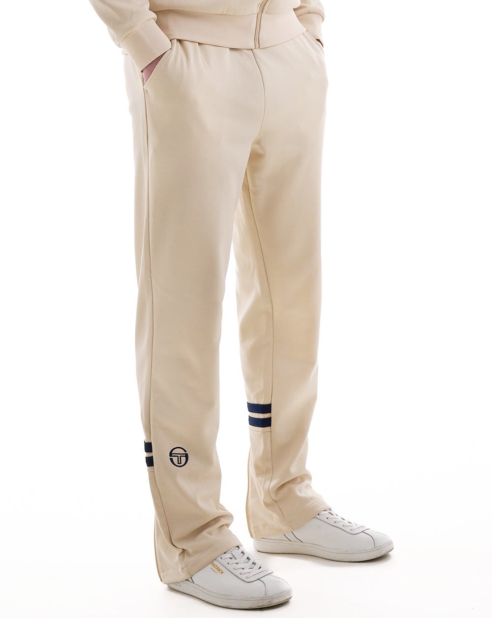Sergio Tacchini Zip Bottom Track Pants Sandshell Navy