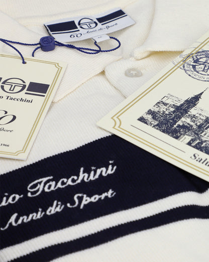 Sergio Tacchini 60th Anniversary Polo Shirt Box Gardenia/Navy