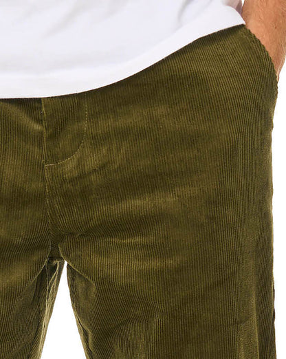 Sergio Tacchini Amico Corduroy Pants Dark Olive