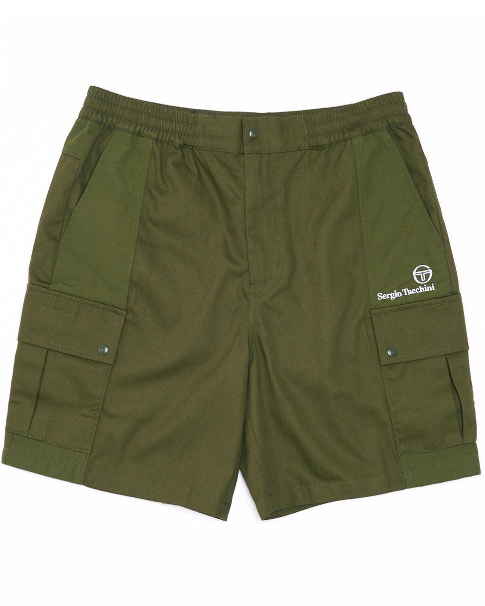 Sergio Tacchini Calisti Cargo Shorts Dark Olive