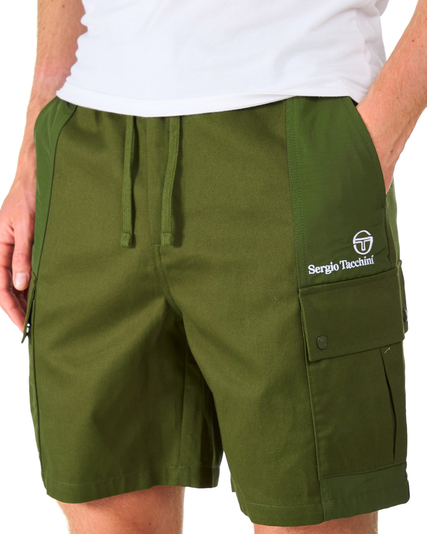 Sergio Tacchini Calisti Cargo Shorts Dark Olive