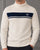 Sergio Tacchini Masters Roll Neck Knit Ecru Navy