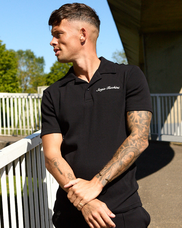 Sergio Tacchini Sergio Tacchini Signature Revere Polo Black