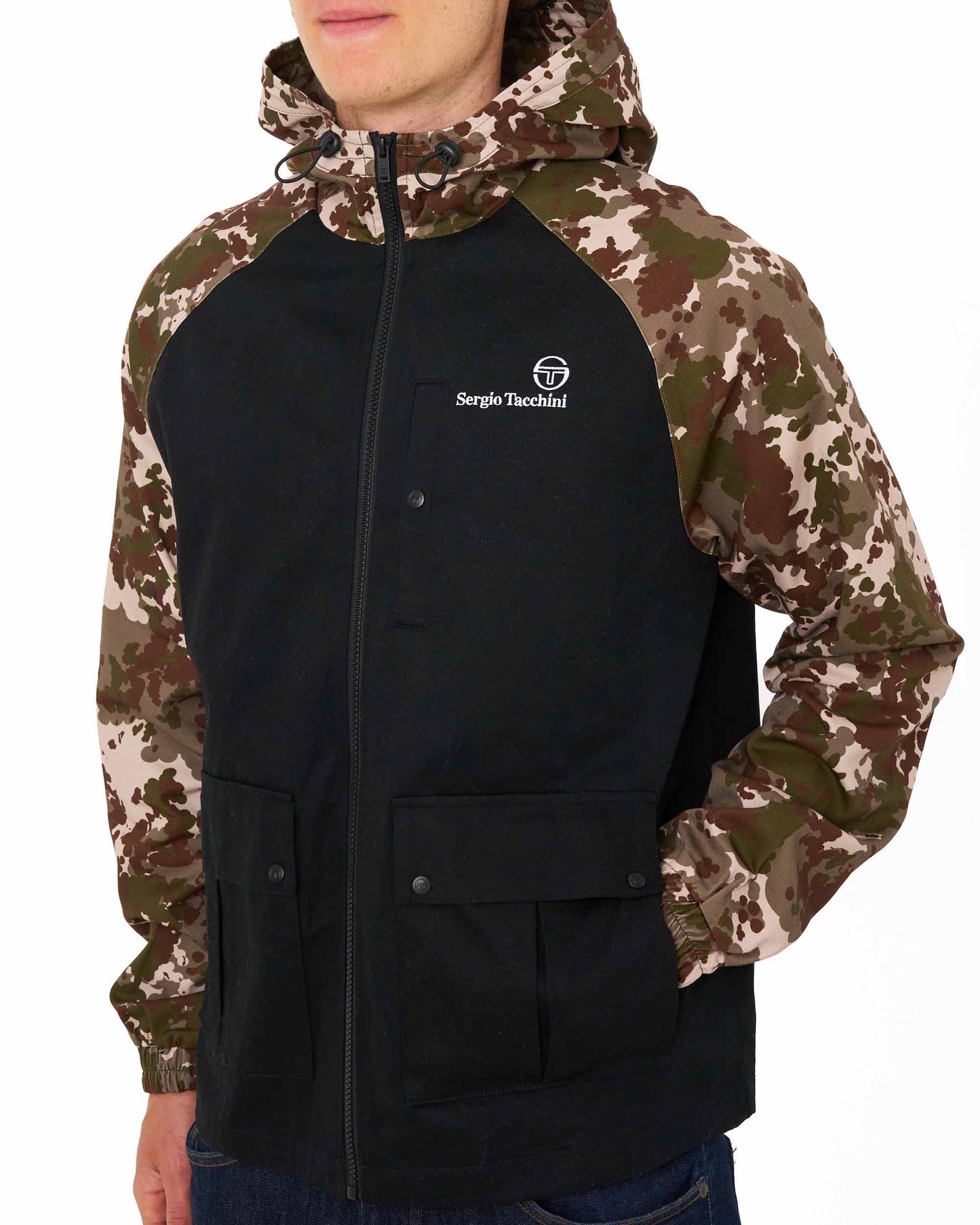Sergio Tacchini Mancini Hooded Jacket Italian Camo/Black