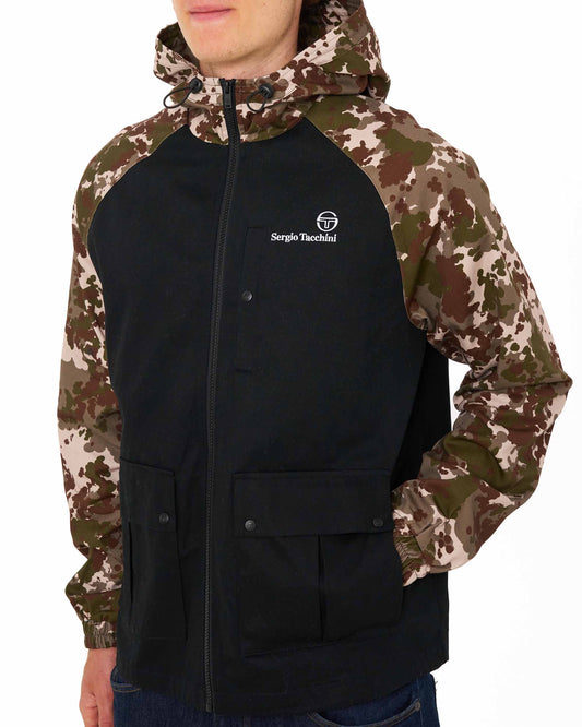 Sergio Tacchini Sergio Tacchini Hooded Jacket Black / Camo