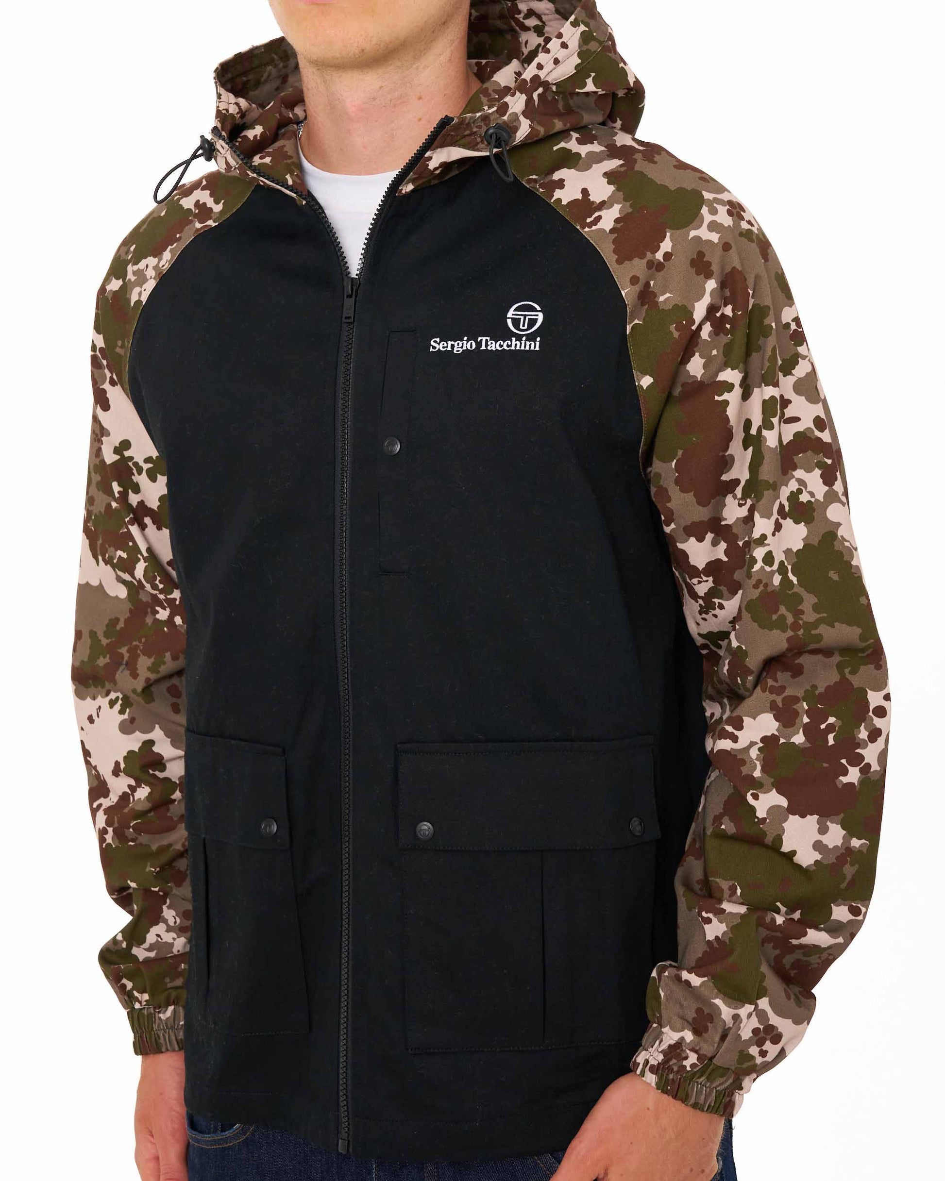 Sergio Tacchini Mancini Hooded Jacket Italian Camo/Black