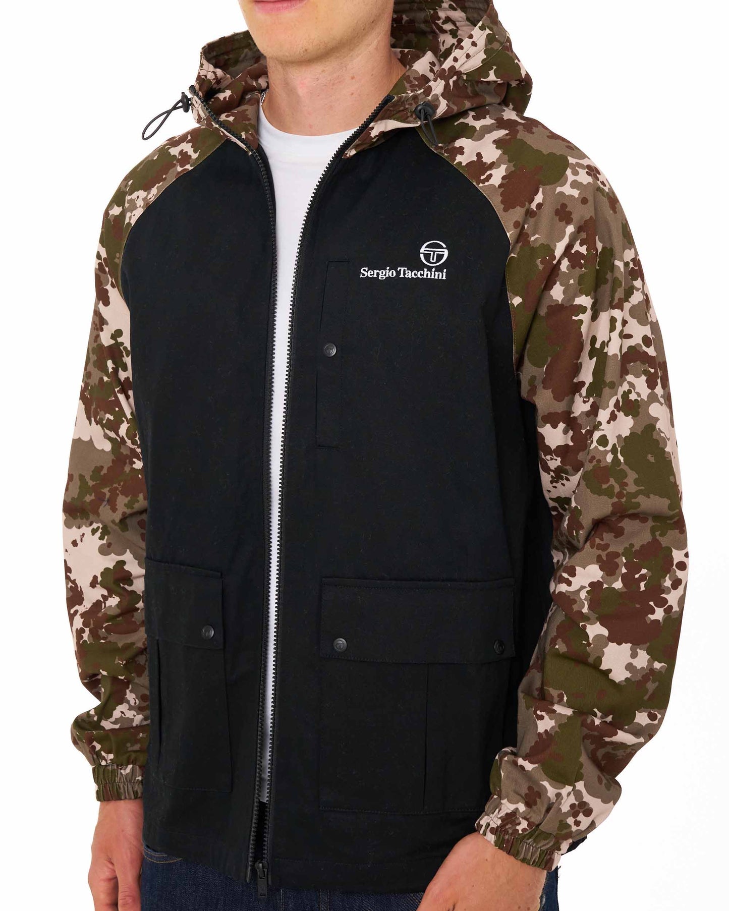 Sergio Tacchini Mancini Hooded Jacket Italian Camo/Black