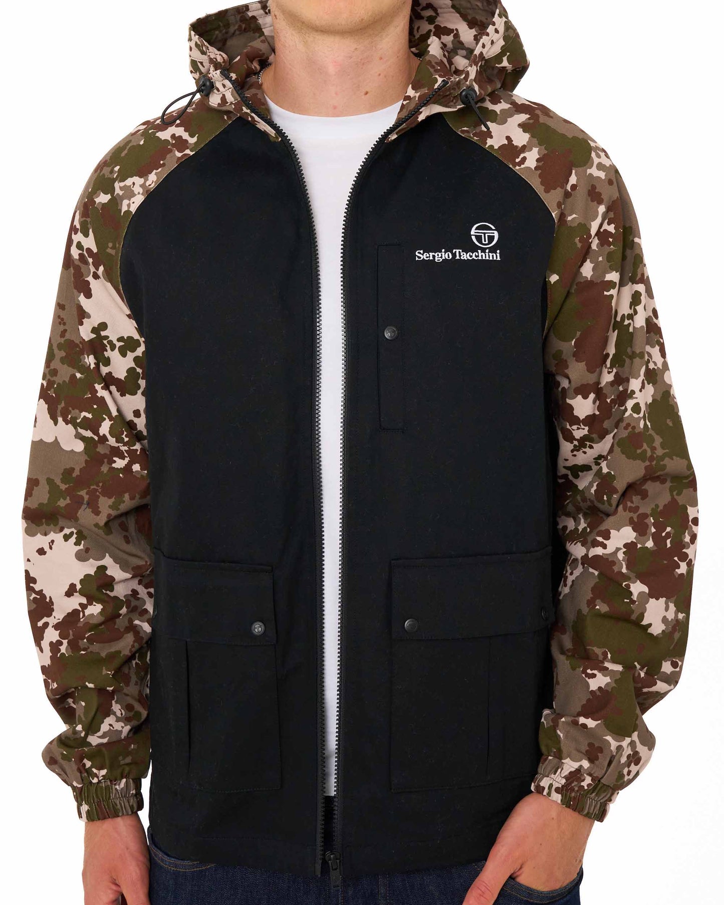 Sergio Tacchini Mancini Hooded Jacket Italian Camo/Black