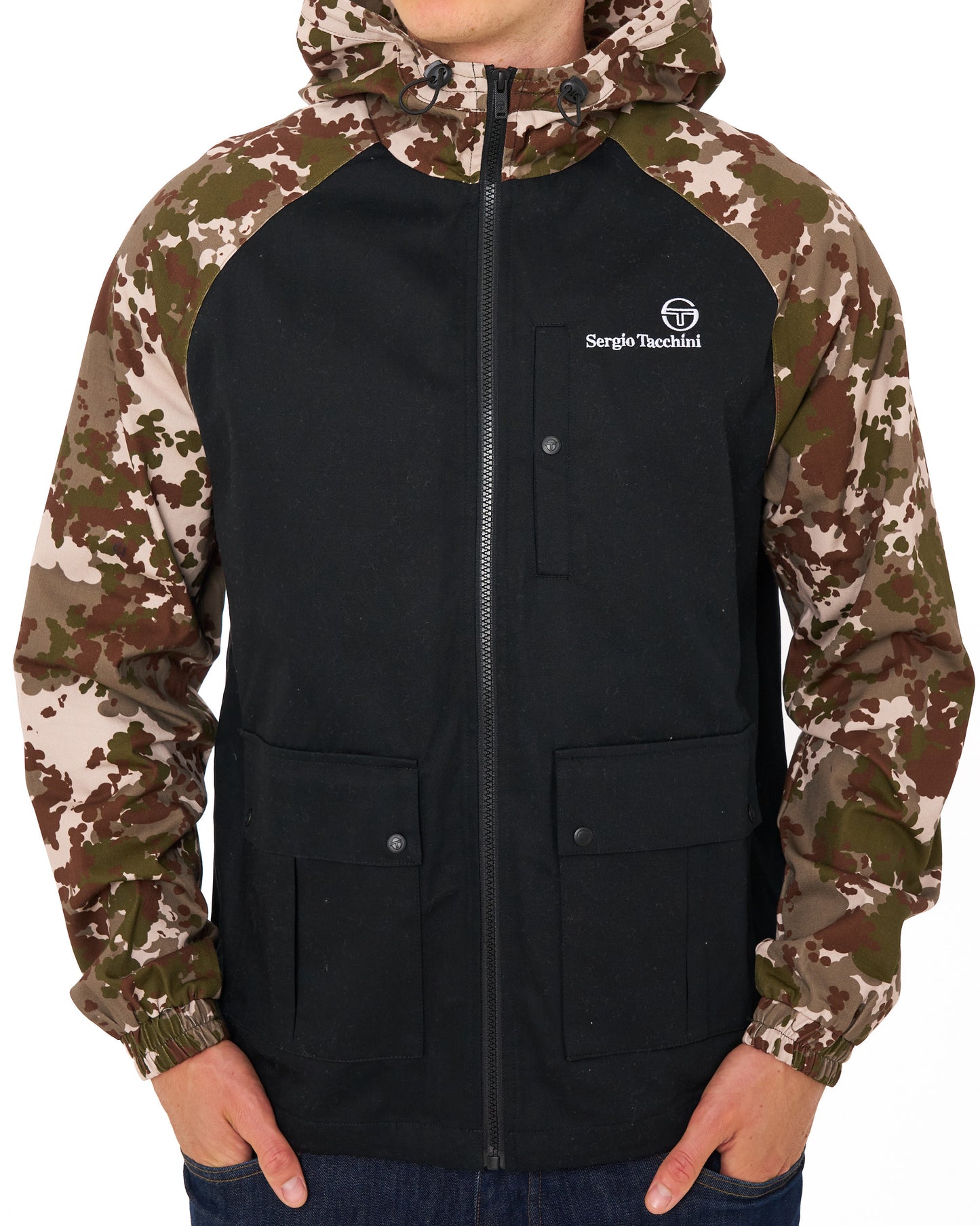 Sergio Tacchini Mancini Hooded Jacket Italian Camo/Black
