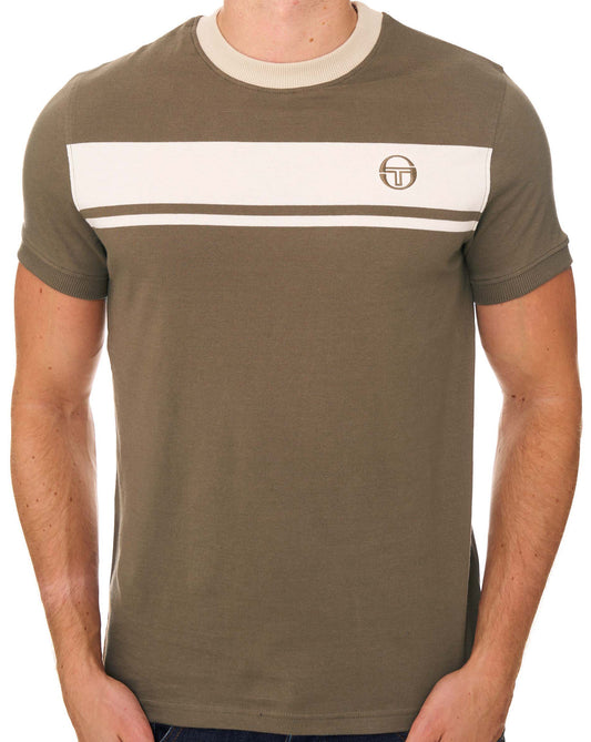 Sergio Tacchini Sergio Tacchini Masters T Shirt Light Brown/Gardenia