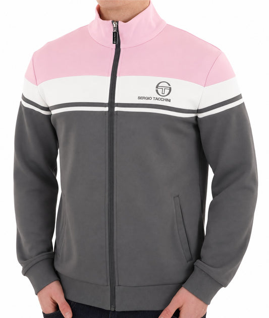 Sergio Tacchini Sergio Tacchini Masters Track Top Charcoal Pink