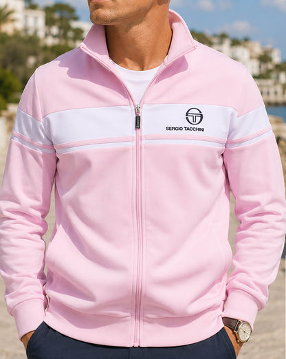 Sergio Tacchini Masters Track Top Pink/White