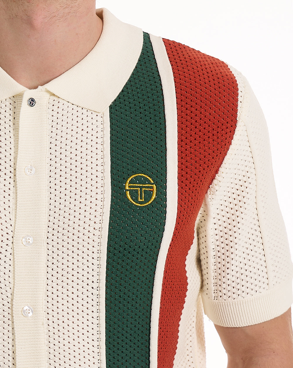 Sergio Tacchini Montell Knit Polo Gardenia