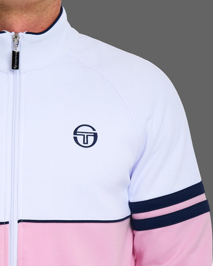 Sergio Tacchini Orion Track Top Pink/White