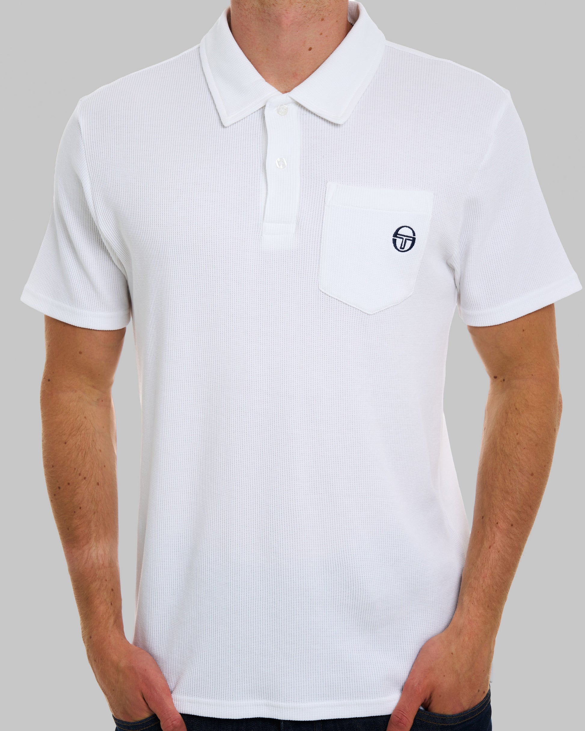Sergio Tacchini Chest Pocket Polo White