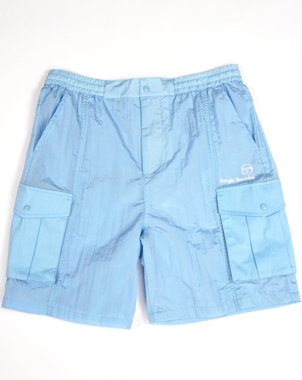 Sergio Tacchini Santino Cargo Shorts Sky Blue/White