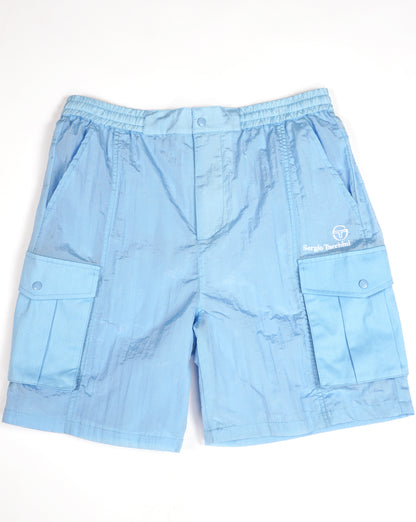Sergio Tacchini Santino Cargo Shorts Sky Blue/White