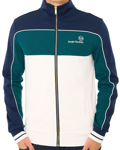 Sergio Tacchini Spiga Track Top Navy/Deep Teal/Gardenia