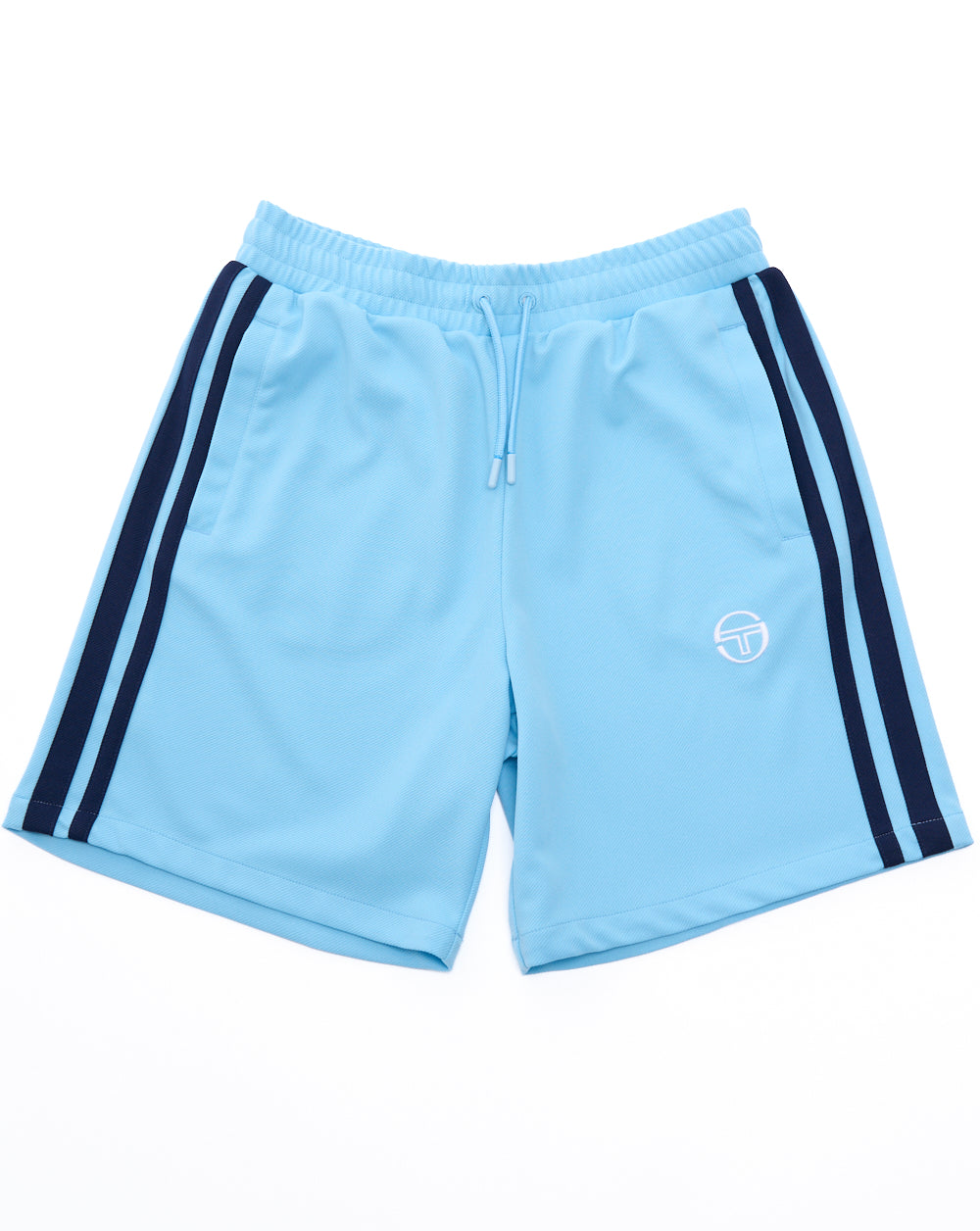 Sergio Tacchini Striped Casual Shorts Baltic Sea/Navy Blue