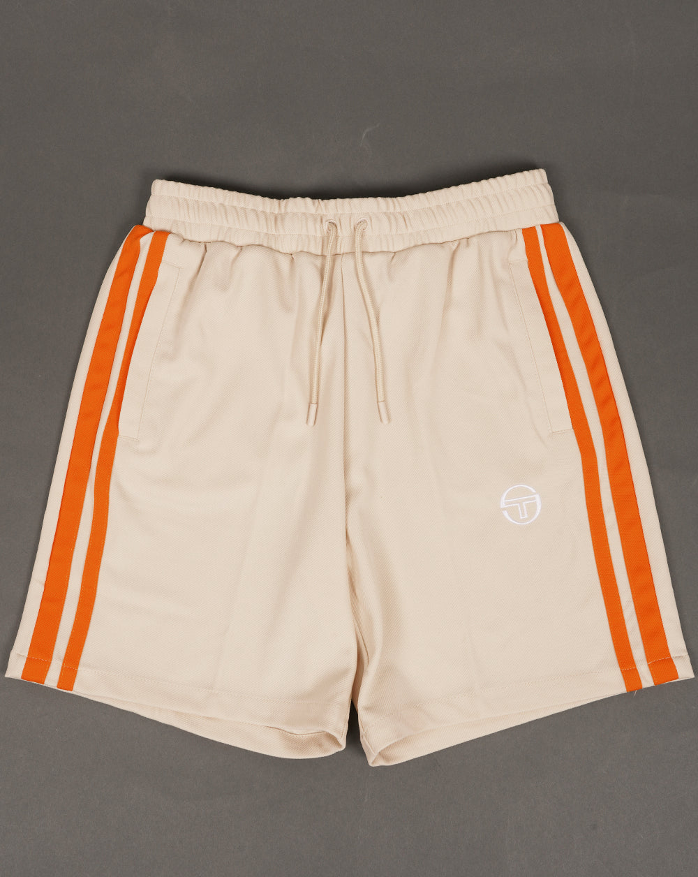 Sergio Tacchini Striped Casual Shorts Sand/Orange