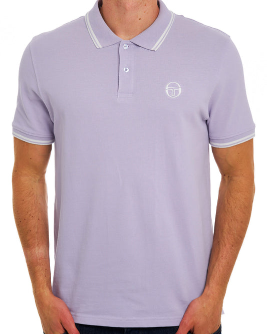 Sergio Tacchini Sergio Tacchini Tipped Polo Shirt Thistle/Gardenia