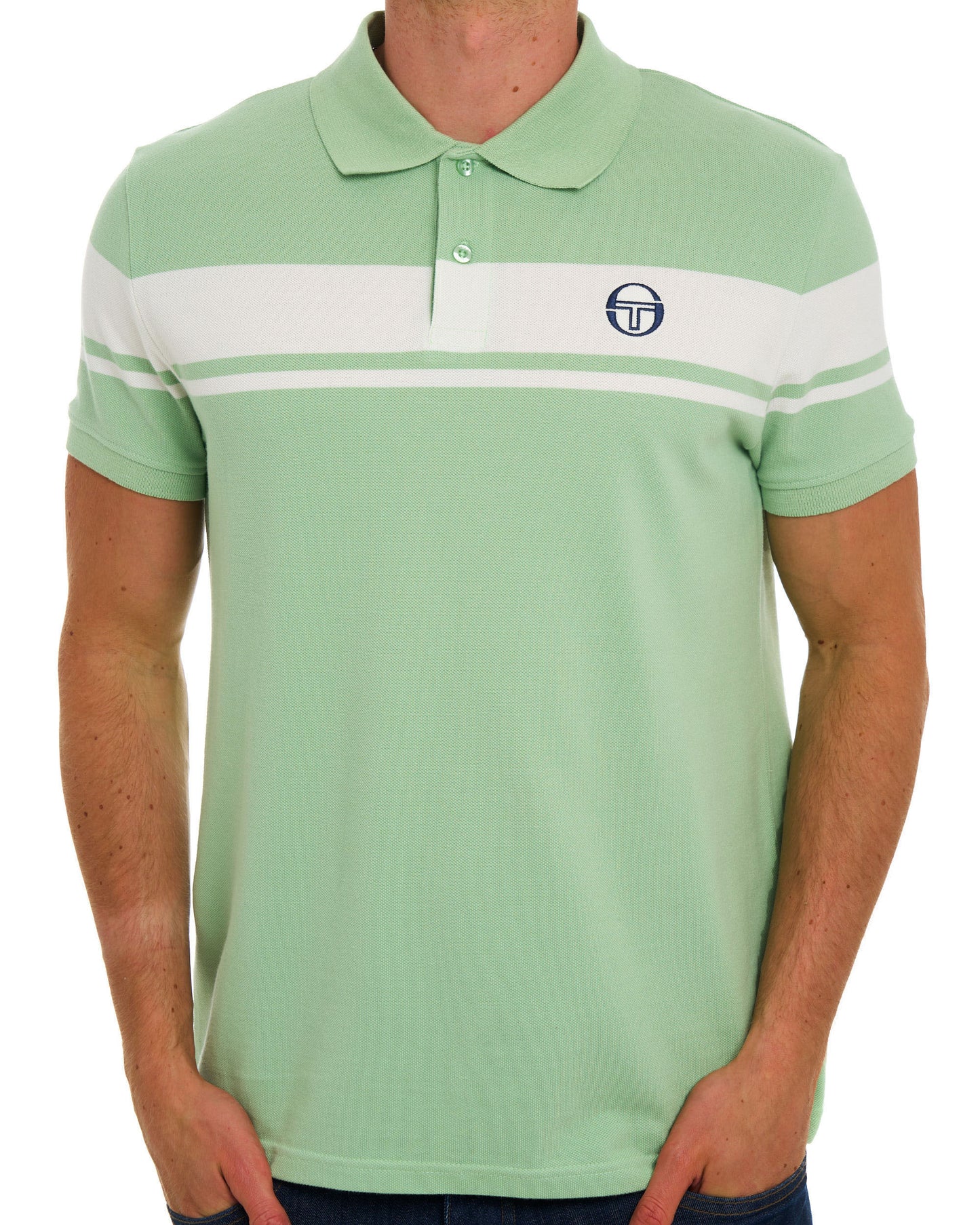 Sergio Tacchini Young Line Polo Shirt Green/Gardenia