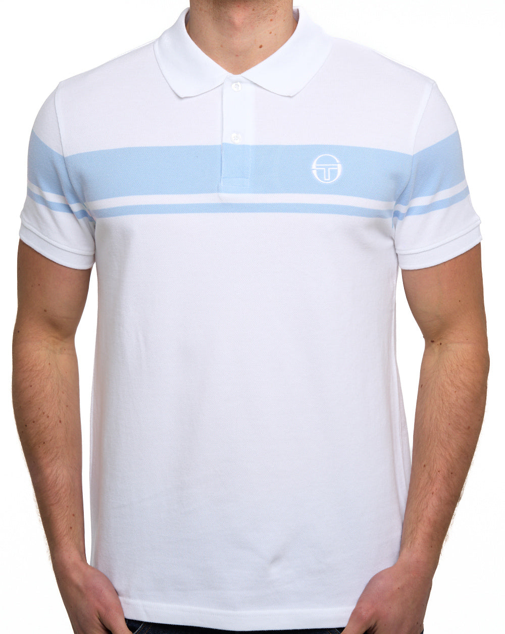 Sergio Tacchini Young Line Polo Shirt White/Sky