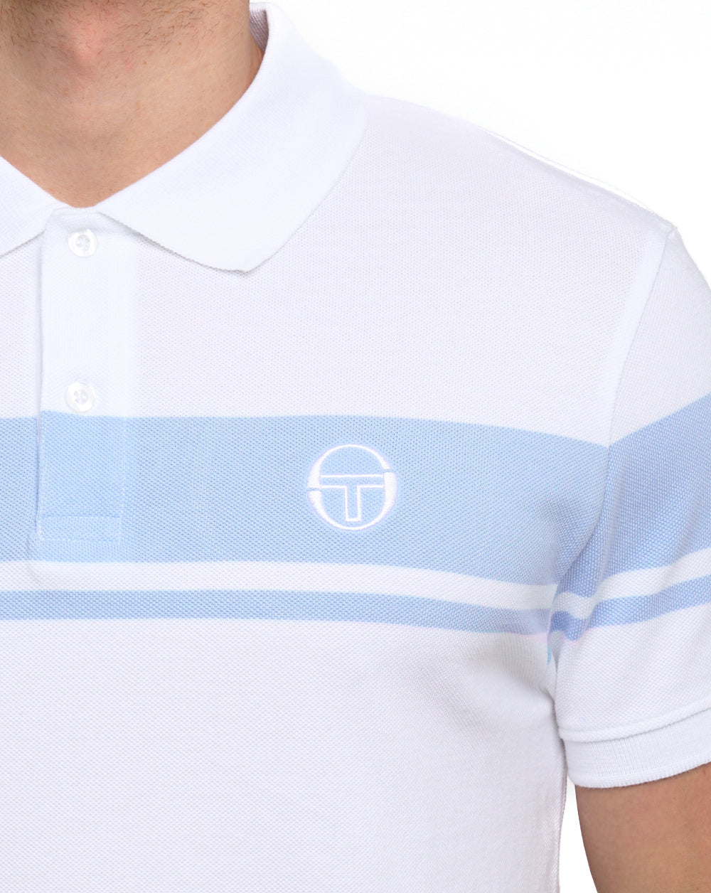 Sergio Tacchini Young Line Polo Shirt White/Sky