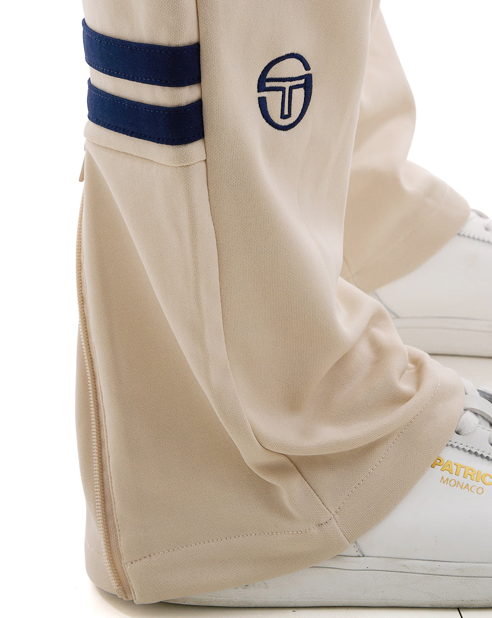 Sergio Tacchini Zip Bottom Track Pants Sandshell Navy
