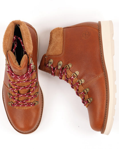 Timberland Britton Mills Mid Lace Waterproof Boot Rust Full Grain
