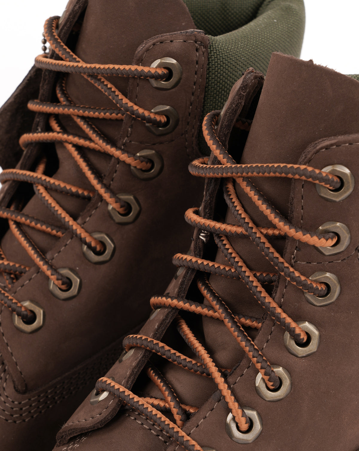 Timberland Heritage 6 Inch Lace Up Waterproof Boot Dark Brown Nubuck