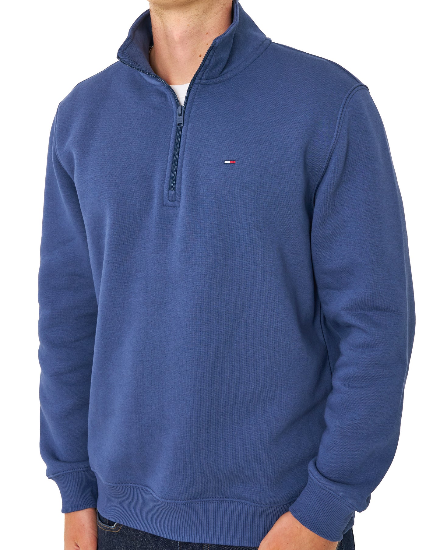 Tommy Jeans 1/4 Zip Neck Sweat Basic Navy