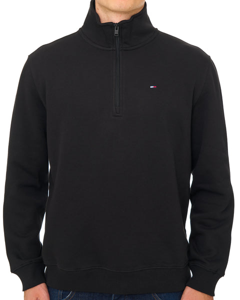 Tommy Jeans 1/4 Zip Neck Sweat Black