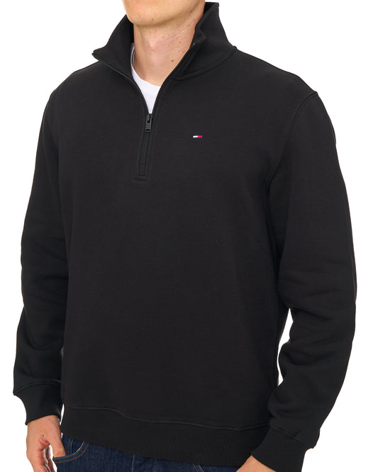 Tommy Jeans Tommy Jeans 1/4 Zip Neck Sweat Black