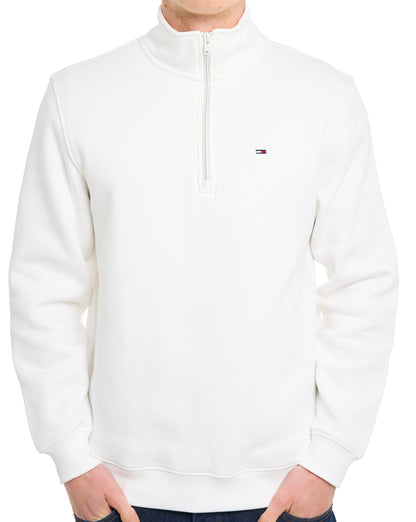 Tommy Jeans 1/4 Zip Neck Sweat Ecru