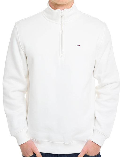 Tommy Jeans Tommy Jeans 1/4 Zip Neck Sweat Ecru