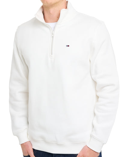 Tommy Jeans 1/4 Zip Neck Sweat Ecru