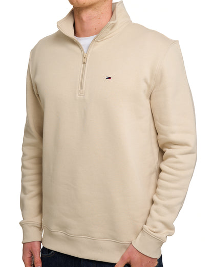 Tommy Jeans 1/4 Zip Neck Sweat Sand