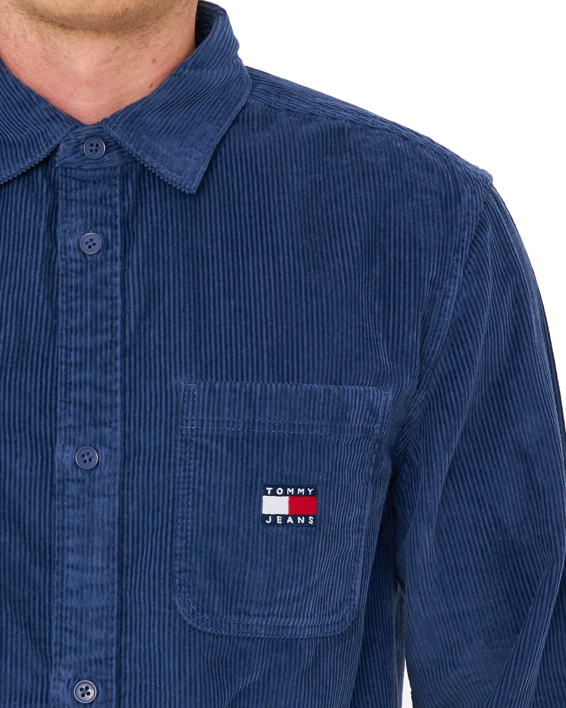 Tommy Jeans Corduroy Shirt Basic Navy