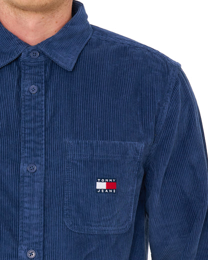 Tommy Jeans Corduroy Shirt Basic Navy