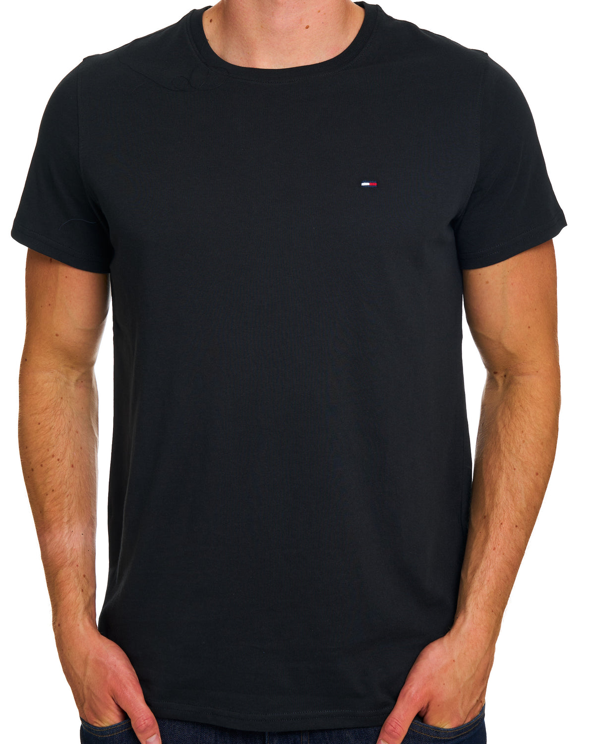 Tommy Jeans Crew Neck T Shirt Black