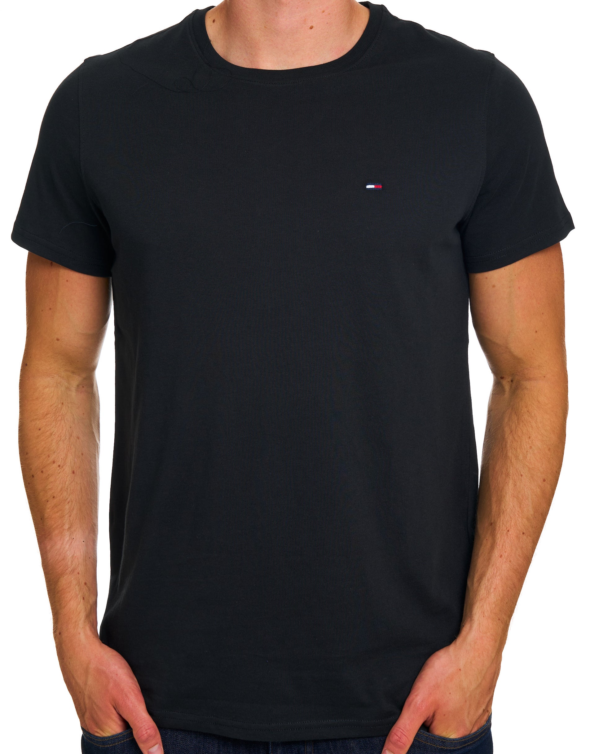 Tommy Jeans Crew Neck T Shirt Black