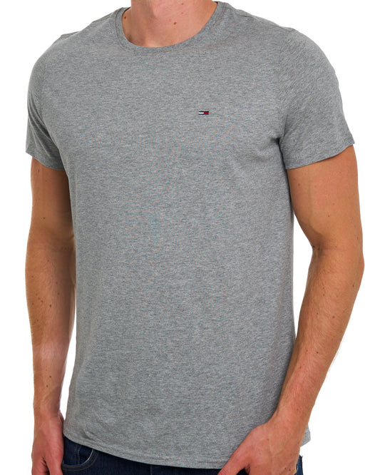 Tommy Jeans Tommy Jeans Crew Neck T Shirt Light Grey Heather
