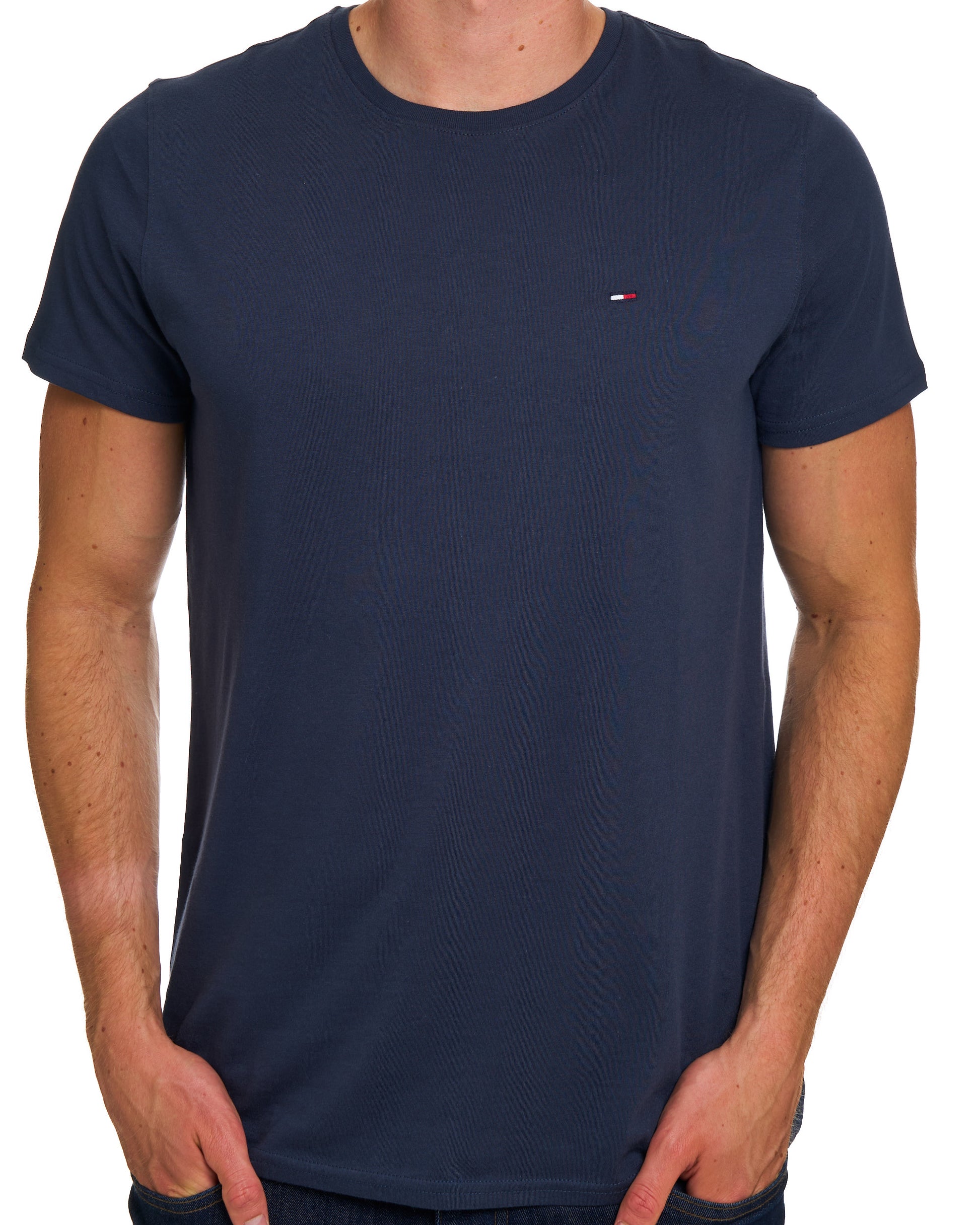 Tommy Jeans Crew Neck T Shirt Navy