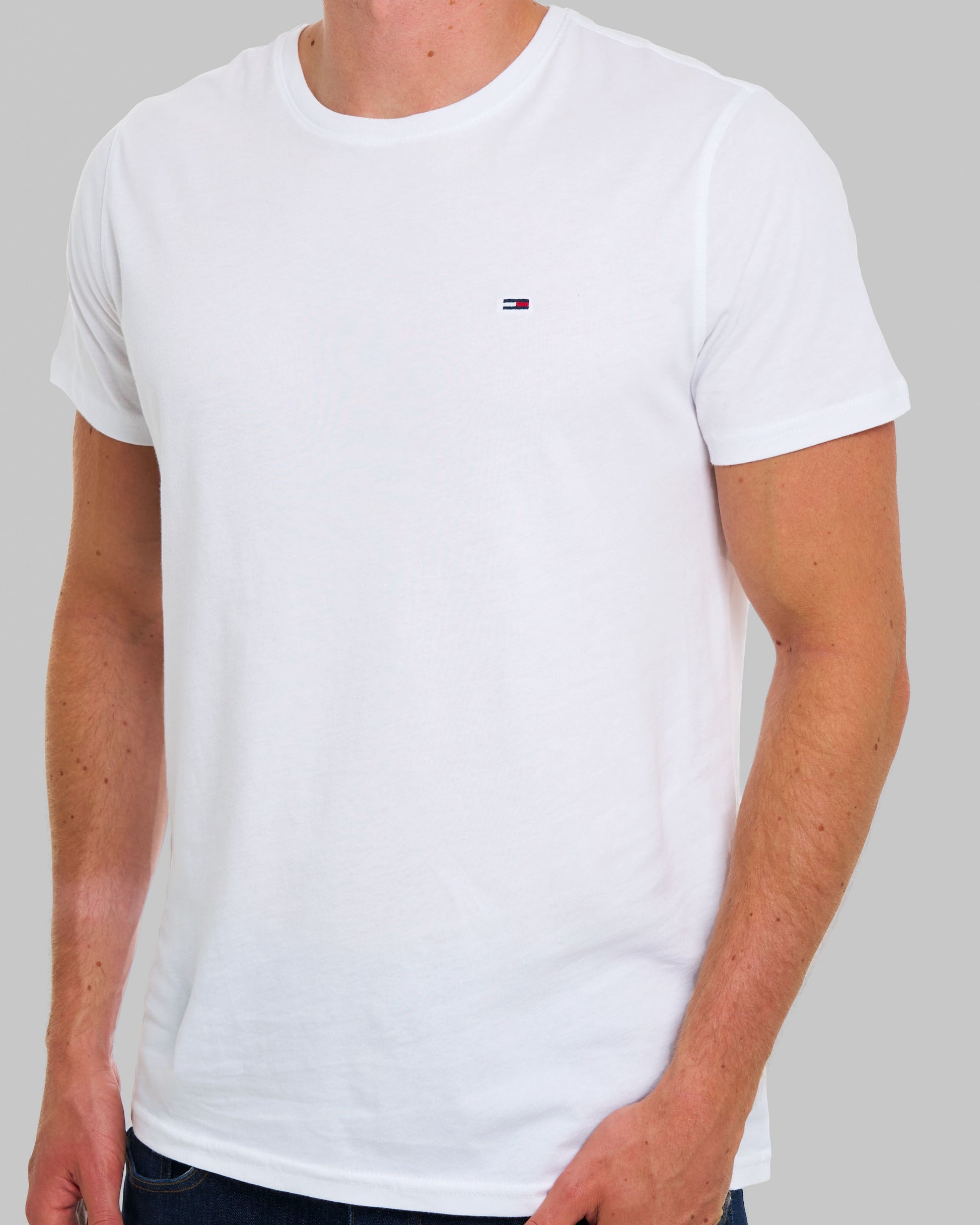 Tommy Jeans Crew Neck T Shirt White