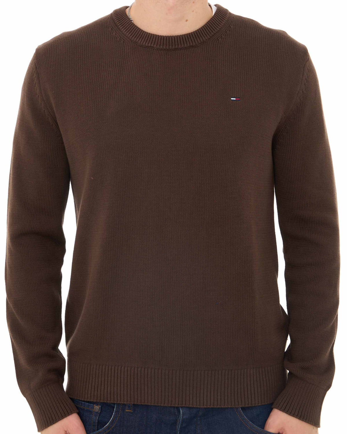 Tommy Jeans Essential Crew Jumper Hemlock Brown