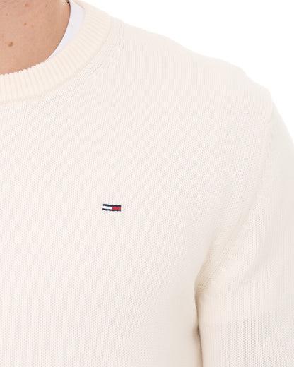 Tommy Jeans Essential Crew Jumper Off White
