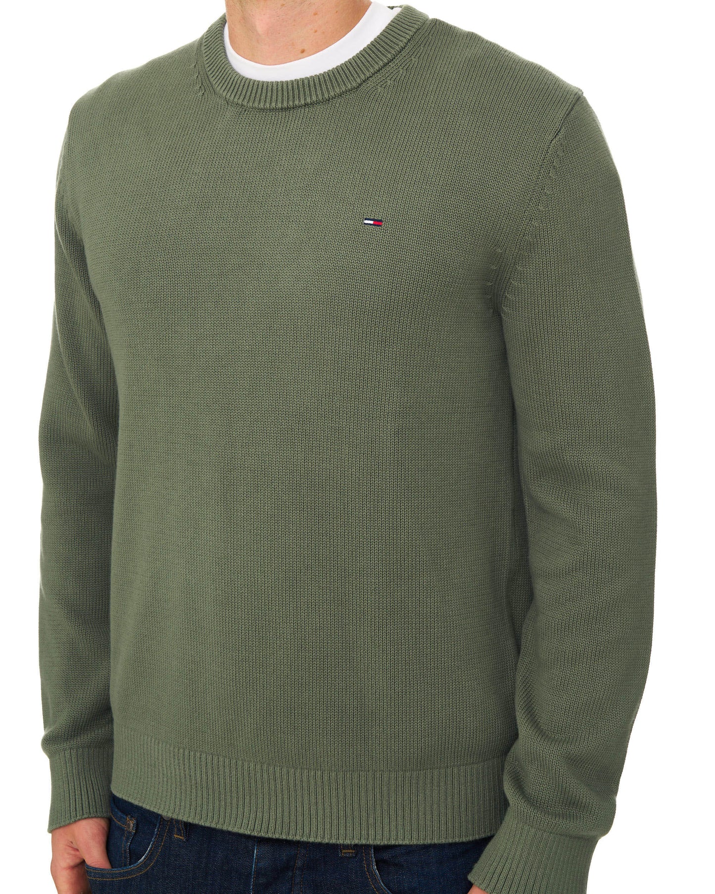 Tommy Jeans Essential Crew Jumper Rocky Mountain Green