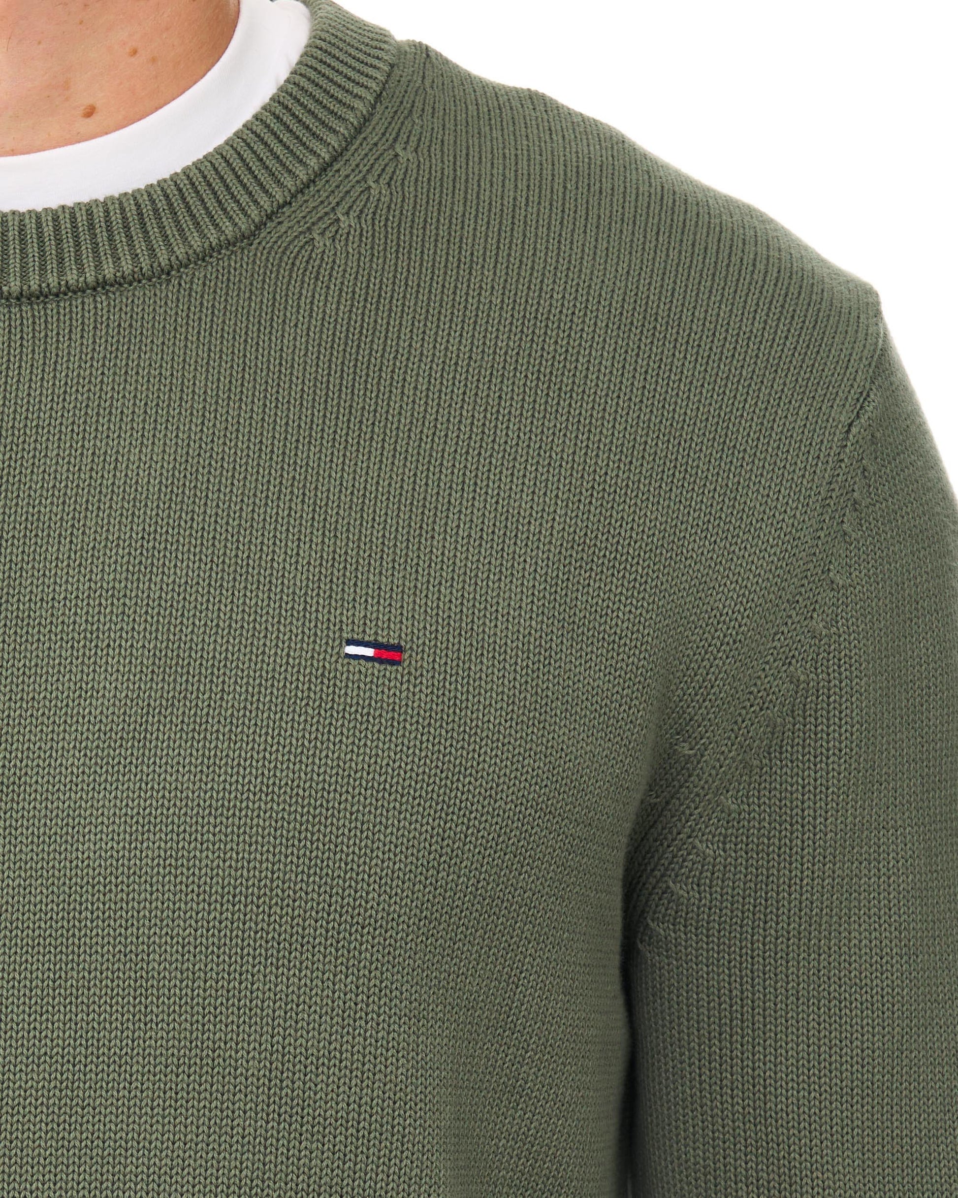 Tommy Jeans Essential Crew Jumper Rocky Mountain Green