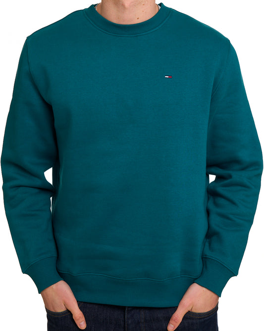 Tommy Jeans Flag Crew Sweatshirt Polar Teal